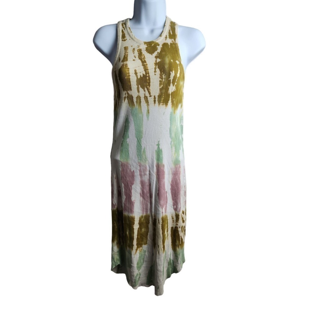Young Fabulous and Broke tie dye Robbie stretch ribbed Midi dress sz s boho